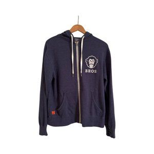 Howler Bros Men's Full Zip Hoodie Fleece Sweatshirt Jacket Blue Men's Small